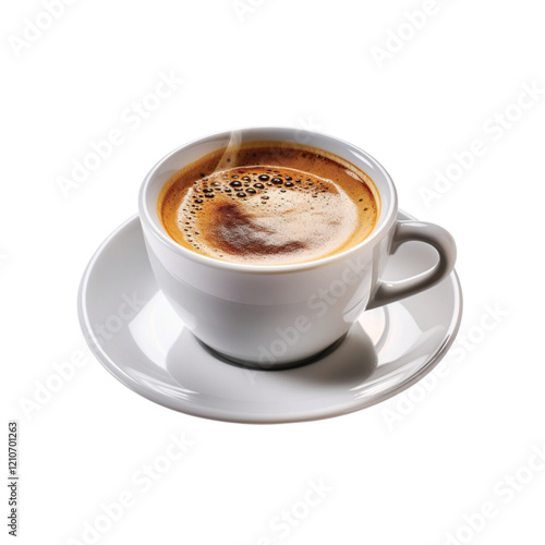 Espresso The classic shot of concentrated on a transparent background. vector illustration