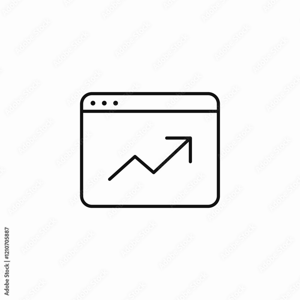 analytics program icon sign vector analytics program icon sign vector