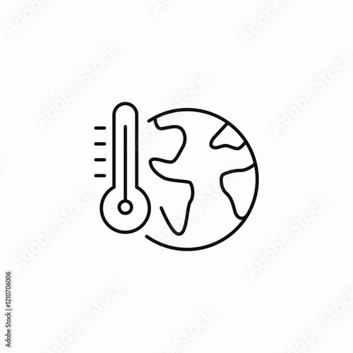 climate change icon sign vector