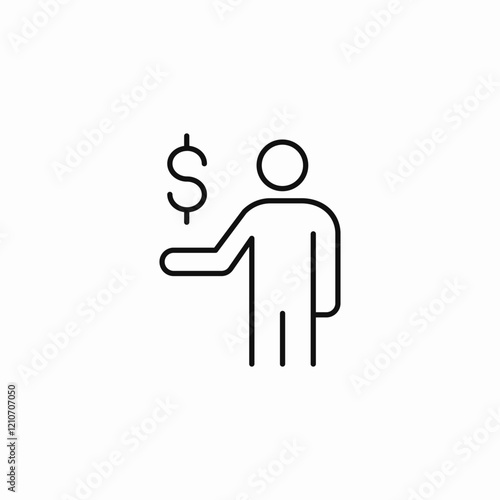 finance customer icon sign vector