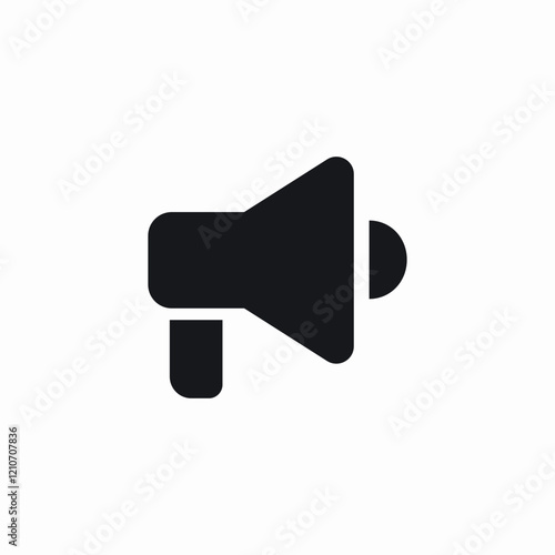 loud hailer device icon sign vector