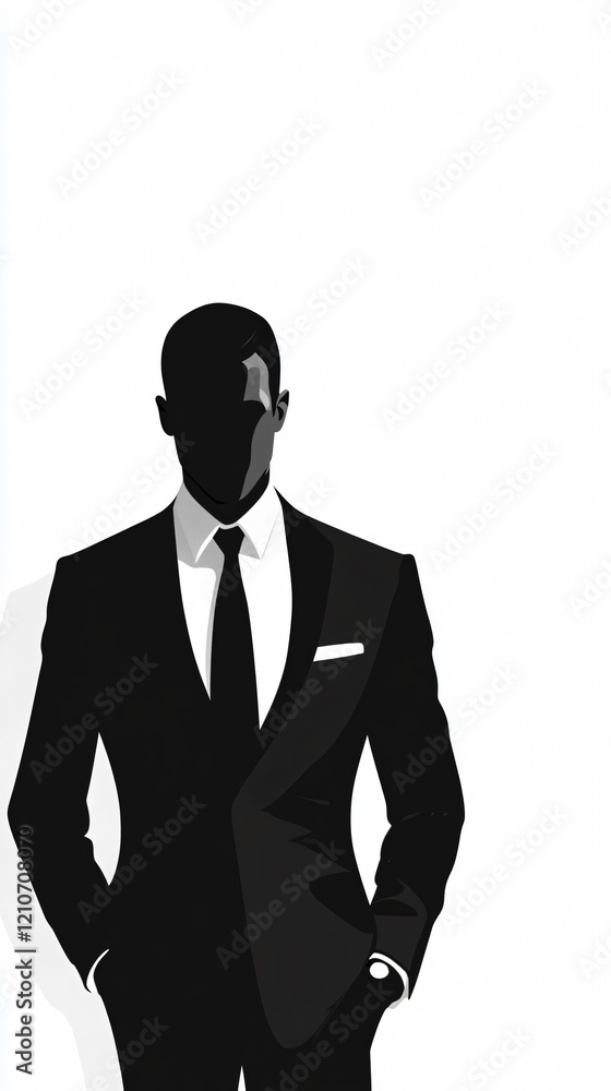 Stylish Businessman in a Suit: A Timeless Portrait of Modern Male Fashion Stylish Businessman in a Suit: A Timeless Portrait of Modern Male Fashion