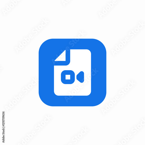 video call file icon sign vector