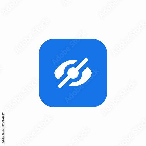 viewing forbidden icon sign vector