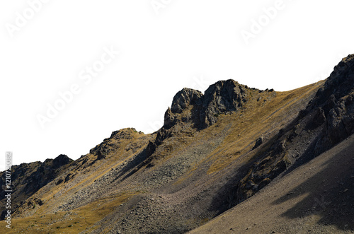 mountain landscape isolated on transparent background