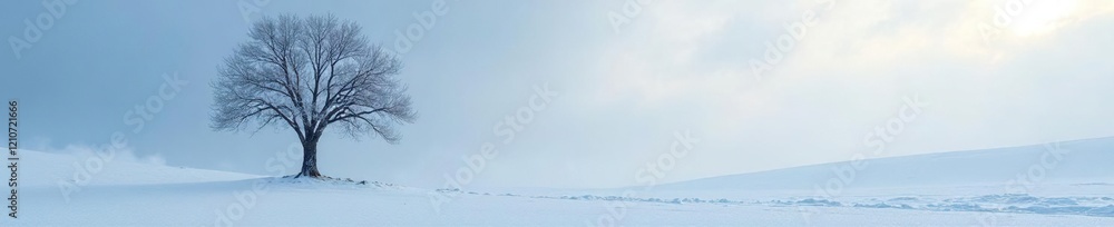 A lone tree in the heart of frozen wilderness, tree, bare A lone tree in the heart of frozen wilderness, tree, bare