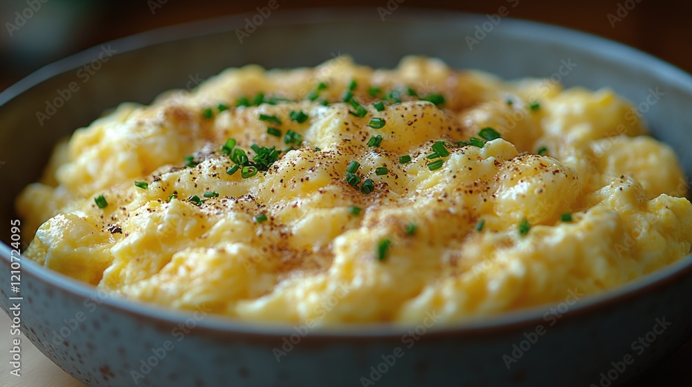 A bowl of creamy mashed potatoes topped with fresh parsley, perfect for a comforting meal or side dish A bowl of creamy mashed potatoes topped with fresh parsley, perfect for a comforting meal or side dish