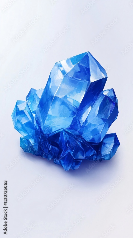 Mesmerizing Blue Crystal Cluster: A Sparkling Gem of Natural Beauty