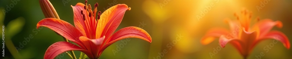 Delicate Asiatic lily blooms in warm sunlight, bloom, lily flowers, asiatic lily Delicate Asiatic lily blooms in warm sunlight, bloom, lily flowers, asiatic lily