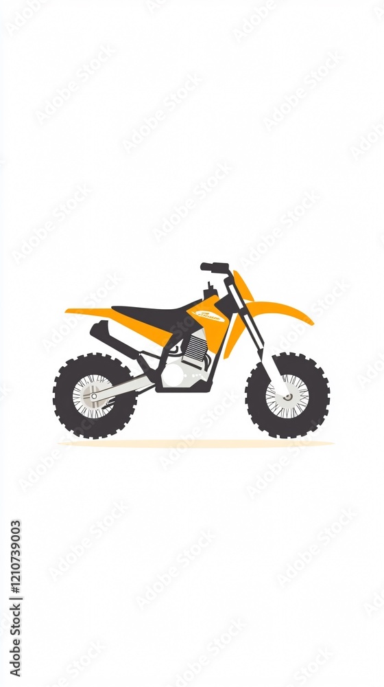 Vibrant Off-Road Dirt Bike: A Symbol of Motocross Adventure Vibrant Off-Road Dirt Bike: A Symbol of Motocross Adventure
