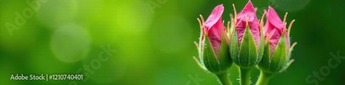 Detail of musk mallow seed pods and seeds on the stem, green growth, musk mallow, leafy greens photo