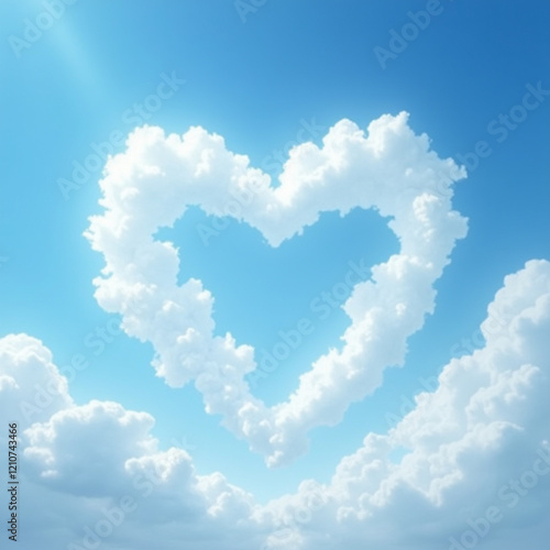heart shaped clouds