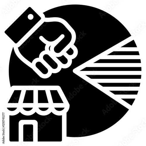 Abuse Of Dominance Glyph Icon