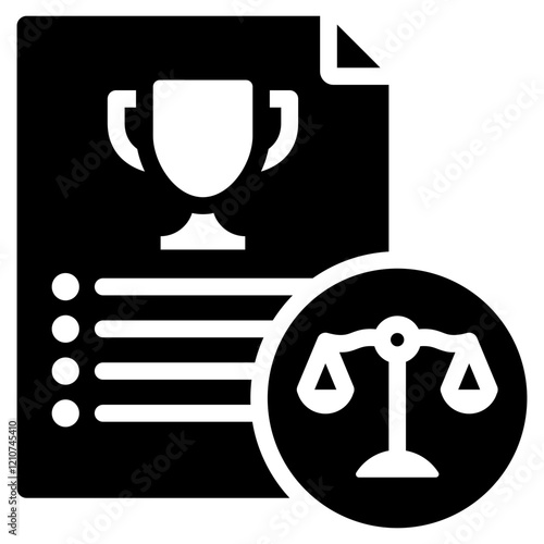 Market Entry Barrier Glyph Icon