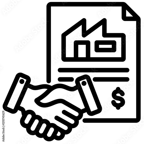 Acquisition Outline Icon