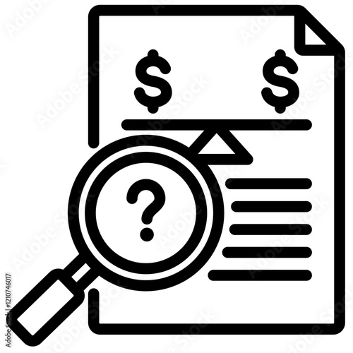 Antitrust Investigation Outline Icon