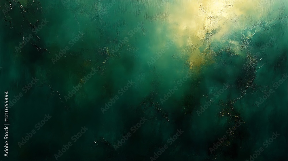 Obraz premium Emerald Green Abstract Oil Painting Texture