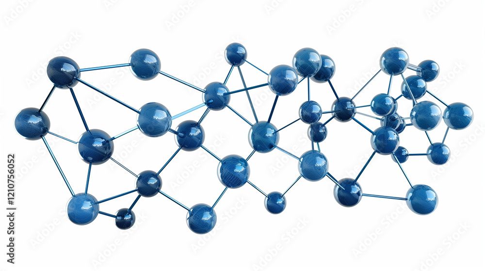 molecule model isolated on white molecule model isolated on white