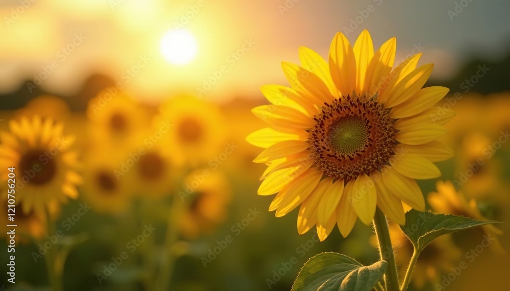 Rays of sunlight illuminate a single sunflower in the wildflowers, sunflower, sun, landscape Rays of sunlight illuminate a single sunflower in the wildflowers, sunflower, sun, landscape