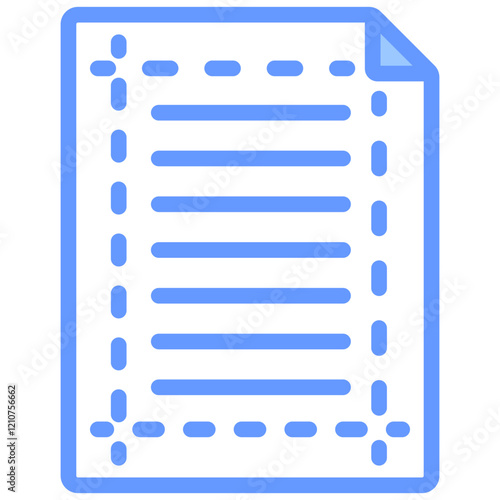 Margin Blue Icon