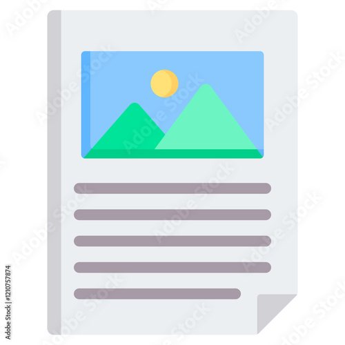 Flyer Flat Icon