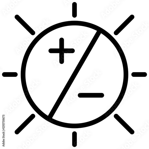 Contrast Outline Icon