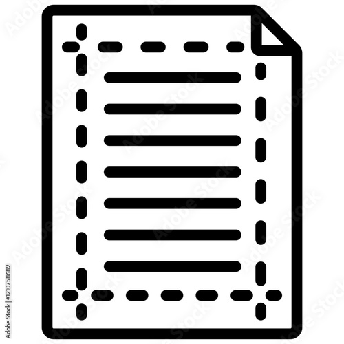 Margin Outline Icon