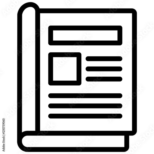 Magazine Outline Icon