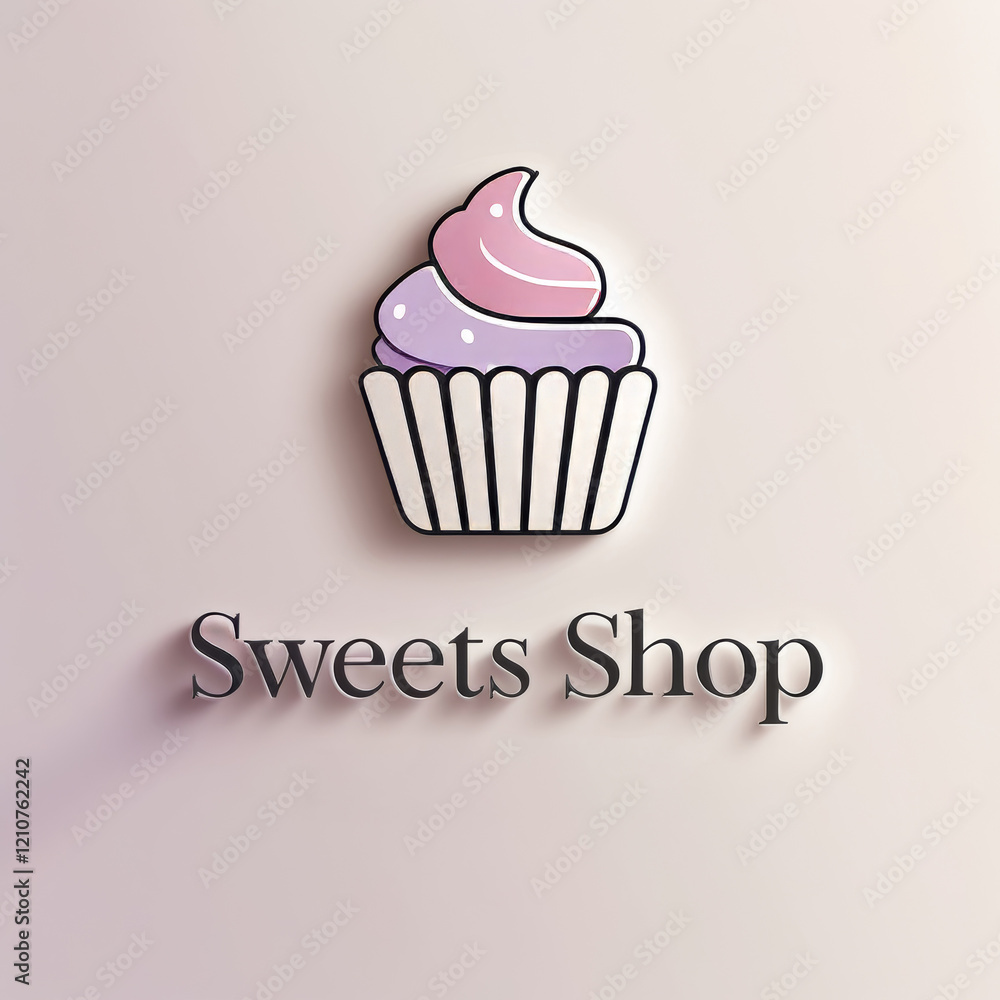 A cute cupcake with pink frosting and a pink ribbon. A cute cupcake with pink frosting and a pink ribbon.