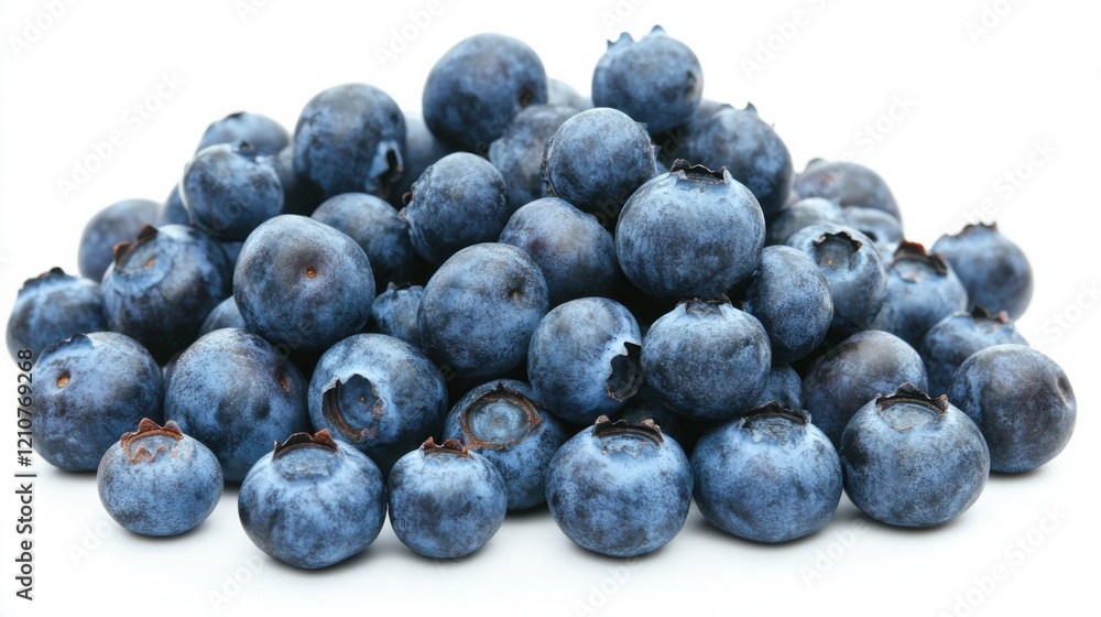 A heap of plump, blueberries bursting with antioxidants, Their deep indigo hue promising a burst of sweetness A heap of plump, blueberries bursting with antioxidants, Their deep indigo hue promising a burst of sweetness