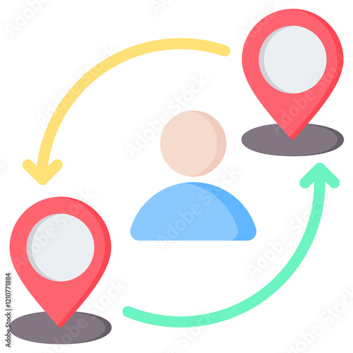 Migration Flat Icon
