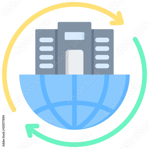 Urbanization Flat Icon