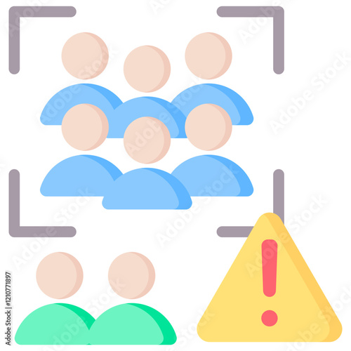 Overpopulation Flat Icon