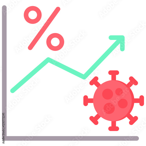 Morbidity Rate Flat Icon