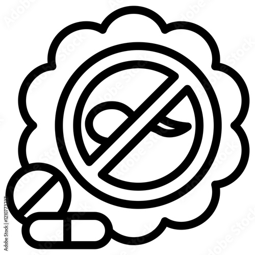 Birth Control Outline Icon