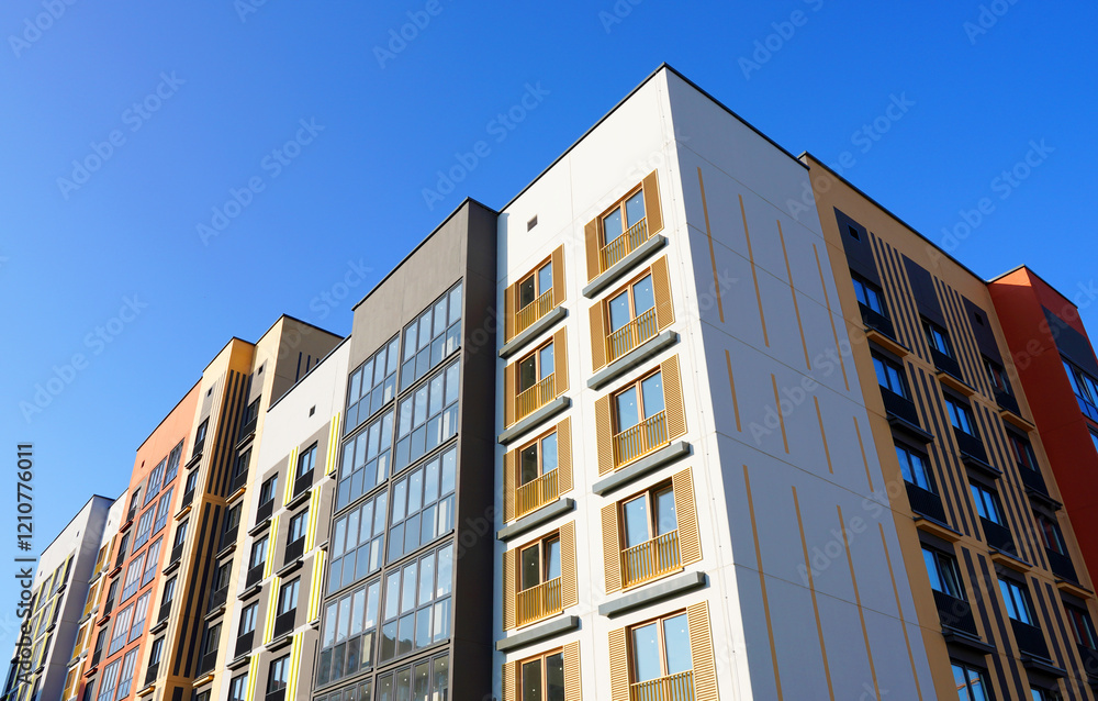 Residential condominium building. Modern complex of Apartment residential condo. Residential architecture exterior. Modern facade building. New House, Eco-friendly residential building. Residential condominium building. Modern complex of Apartment residential condo. Residential architecture exterior. Modern facade building. New House, Eco-friendly residential building.