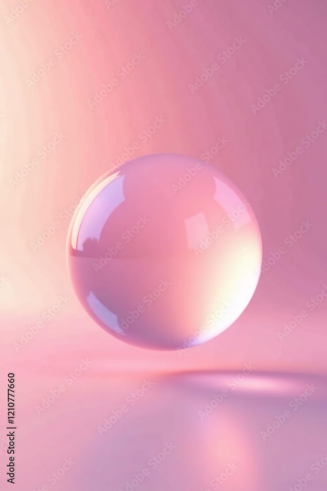 Delicate sphere floats on soft pink backdrop with gentle hue gradation, peach, soft focus, lavender Delicate sphere floats on soft pink backdrop with gentle hue gradation, peach, soft focus, lavender