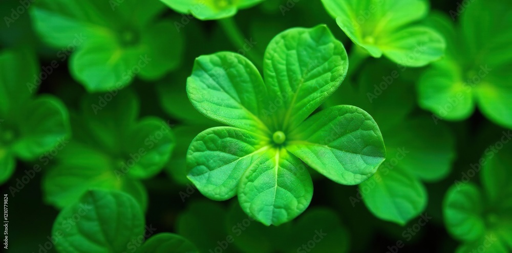 Overlapping Centella Asiatica leaves with veins and texture, foliage, macro, vein Overlapping Centella Asiatica leaves with veins and texture, foliage, macro, vein