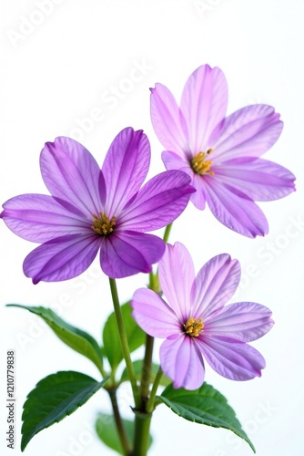 Purple gomphren flowers against a white background, background, small, floral