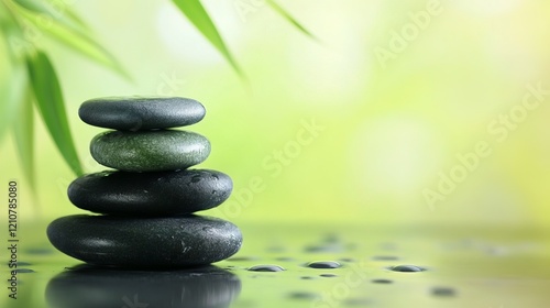massage, macro, green solid background, natural and refreshing vibe, soft focus on skin textures, harmonious and calm.