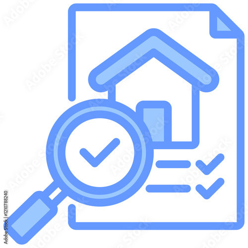 Home Inspection Blue Icon