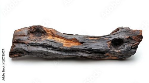 Charred Driftwood Piece: Rustic Natural Decorative Element