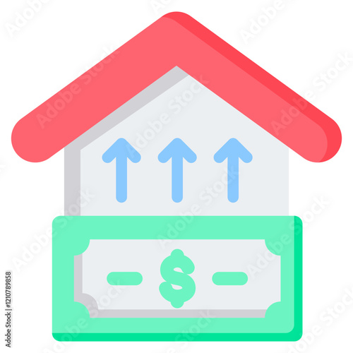 Housing Bubble Flat Icon