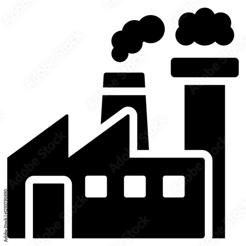 Industrial Property Glyph Icon