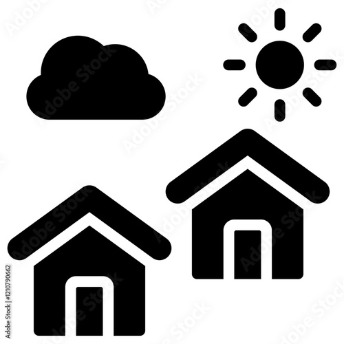 Suburb Glyph Icon