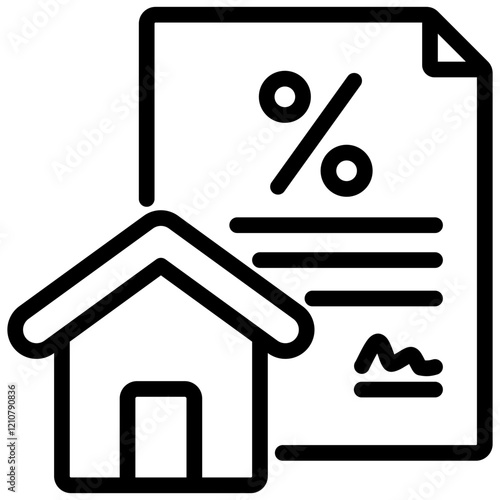 Mortgage Outline Icon