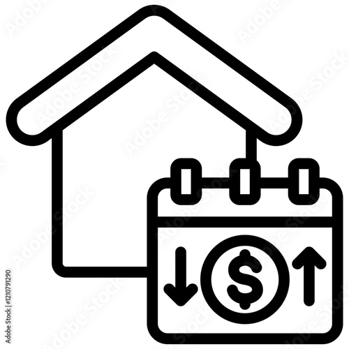 Amortization Outline Icon