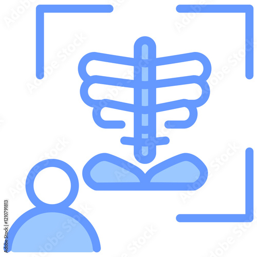 Medical Imaging Blue Icon