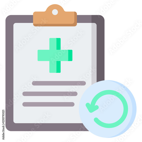 Medical Record Flat Icon