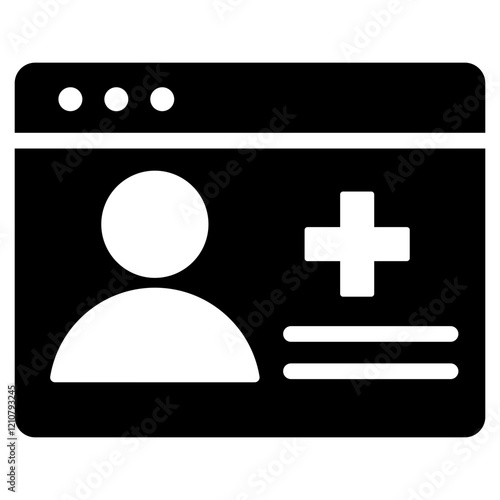 Patient Portal Glyph Icon